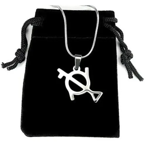Genderfluid Necklace, 20'' Chain, Pure 304 Stainless Steel, Gender Spectrum Symbol Genderfluid Necklace, 20'' Chain, Pure 304 Stainless Steel, Gender Spectrum Symbol