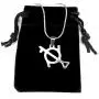 Genderfluid Necklace, 20'' Chain, Pure 304 Stainless Steel, Gender Spectrum Symbol Genderfluid Necklace, 20'' Chain, Pure 304 Stainless Steel, Gender Spectrum Symbol