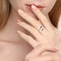 Esberry, Sweet 16 Gifts for Girls, 925 Sterling Silver Birthstone Adjustable Rings Birth Month Open Rings Birthday Gift for Teen Girls Women