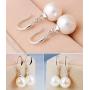 WAINIS 11 Pairs Classic Dangle Silver Drop Earrings for Women Simple Double Twist Long Thread Fashion Plated Silver Earring Jewelry