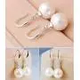WAINIS 11 Pairs Classic Dangle Silver Drop Earrings for Women Simple Double Twist Long Thread Fashion Plated Silver Earring Jewelry