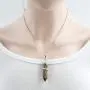 Natural Gemstone Pendant Necklace Healing Crystal Quartz Reiki Chakra Gem Stones 18 Inch Jewelry Women Girls Men Birthday Gifts