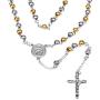 U7 Men Women Rosary Necklace Catholic Pray Gift Stainless Steel or 18K Gold Plated Classic Beads/Evil Eye/Heart Rosary Y Necklace