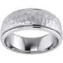 Heavy Solid Sterling Silver 6mm and 8mm Hammered Unisex Wedding Band Comfort Fit Ring Raised Center Polished Sides Heavy Solid Sterling Silver 6mm and 8mm Hammered Unisex Wedding Band Comfort Fit Ring Raised Center Polished Sides