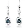 London Blue Topaz Pendant Earrings Necklace Set Sterling Silver 2.75 Carats London Blue Topaz Pendant Earrings Necklace Set Sterling Silver 2.75 Carats