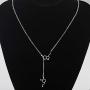 KUIYAI Happiness Serotonin Molecule Dopamine Molecule Lariat Y Necklace Molecular Structure Pendant Necklace Science Geek Jewelry Chemistry Lovers Gift