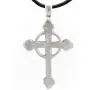 Trilogy Jewelry Pewter Christian Cross with Celtic Ring Pendant on Leather Necklace Trilogy Jewelry Pewter Christian Cross with Celtic Ring Pendant on Leather Necklace