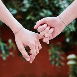 Ldurian Morse Code Bracelets for Women/Couple Bracelets Friendship Bracelets/Jewelry Gifts for Best Friends, Family, BF Or GF/Valentine Inspirational Gifts for Her