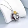 AOBOCO Sloth Sunflower Jewelry Gifts for Women Girls Relax & Lucky Sterling Silver Animal Necklace Birthday Christmas Present