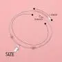 FLYOW Anklet for Women S925 Sterling Silver Adjustable Foot Chain Ankle Bracelet Anklets Jewelry FLYOW Anklet for Women S925 Sterling Silver Adjustable Foot Chain Ankle Bracelet Anklets Jewelry