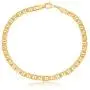 GM Jewelry 18K Real Gold Plated Flat Marina/Mariner Link Bracelet 8 5mm Unisex Men Women Teens GM Jewelry 18K Real Gold Plated Flat Marina/Mariner Link Bracelet 8 5mm Unisex Men Women Teens