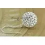 Jilyedoy Ear Ringing Aretes De Plata 925 Jewelry For Women Disco Crystal Ball Earrings 8mm/10mm/12mm With A Gift Box