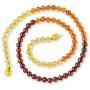 Genuine Amber Exclusive Beads Necklace - Natural Baltic Sea Amber Beads Jewelry Hand-Assembled Europe - Rainbow set