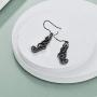 Sterling Silver Horse/Cat Earrings Irish Celtic Knot Cat/Horse Dangle Drop Earrings Good Luck Cat/Horse Jewelry Gifts For Women
