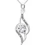 ALOV Jewelry Sterling Silver Always My Sister Forever My Friend Love Cubic Zirconia Pendant Necklace ALOV Jewelry Sterling Silver Always My Sister Forever My Friend Love Cubic Zirconia Pendant Necklace