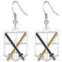 KANGSHUN Anime Cartoon Cosplay Jewelry Metal Attck Titan Earrings Gifts for woman girl