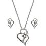 Montana Silversmiths Womens Woven Hearts Jewelry Set
