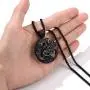 PROSTEEL Stainless Steel Celtic Knot Necklace, Black/18K Real Gold Plated, Irish Jewelry for Men Women, 22-24 Inch Adjustable, Come Gift Box