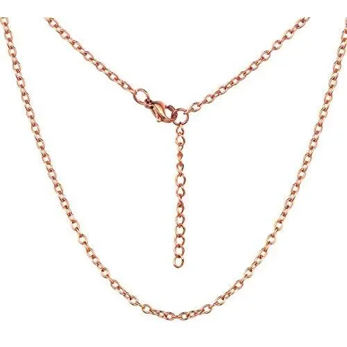 ChainsHouse 925 Sterling Silver Cuban/Figaro/Twisted Rope/Rolo Box Chain Necklace for Men Women 1-5mm Wide Neck Link Stainless Steel Chain Necklace,14'',16'',18'',20'',22'',24'',26'',28'',30''(Send Gift Box)