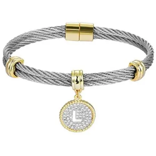 BIJOUX BOBBI [Luxury Packaging Alphabets Initial Wire Bracelets & Necklaces - Quality Guaranteed BIJOUX BOBBI [Luxury Packaging Alphabets Initial Wire Bracelets & Necklaces - Quality Guaranteed