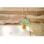 MIXIA Cute Natural Real Sunflower Long Chain Vintage Bead Chain Mushroom Shaped Dried Flower Pendant Necklace