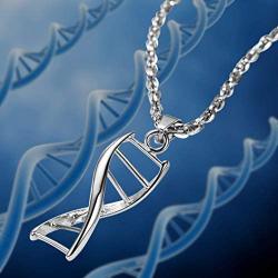 PROSTEEL DNA Pendant Necklace Scientist Biology Charm Chemistry Gift for Him/Her, Come Gift Box