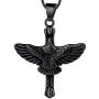 Hipunk Cross Necklace Men 316L Stainless Steel Crosss Mens Pendant Religious Jewelry