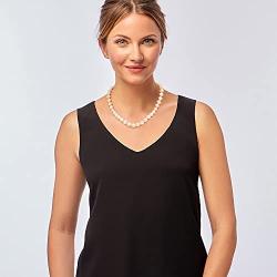 Ross-Simons 10-11mm Cultured Pearl Necklace With Sterling Silver Magnetic Clasp