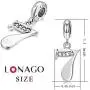 LONAGO 925 Sterling Silver Lucky Number 1-9 Charms Fit Pandora Bracelet Number Pendant Dangle Bead Necklace Chain Birthday for Wife Girl LONAGO 925 Sterling Silver Lucky Number 1-9 Charms Fit Pandora Bracelet Number Pendant Dangle Bead Necklace Chain Birthday for Wife Girl