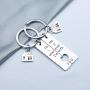 Couple Keychain Set Home is Wherever Im With You Anniversary Romantic Jewelry Gift for Boyfriend Girlfriend(home is wherever KR)