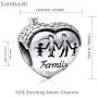 Sambaah Family Charm Sterling Silver Nana Charm Enamel Charm for Pandora Style Bracelets Sambaah Family Charm Sterling Silver Nana Charm Enamel Charm for Pandora Style Bracelets