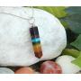 Ayana Wellness Chakra Pendant Necklace - Stone & Crystal Jewelry for Women and Men | Authentic Rainbow Gemstone Pendulum for Spiritual Dowsing, Energy Healing, Reiki, Yoga, Meditation, Divination