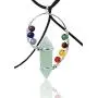 ''N/A'' Reiki Necklace 7 Chakras Natural Rose Quartz and Aventurine Gemstones Energy Balance Healing Point Crystal Pendant. Carved Jewelry for Women ''N/A'' Reiki Necklace 7 Chakras Natural Rose Quartz and Aventurine Gemstones Energy Balance Healing Point Crystal Pendant. Carved Jewelry for Women
