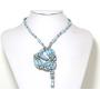 AnsonsImages 37'' Inches Long Magnetic Wrap Necklace Choker Bracelet Anklet Lariat Baby Blue