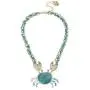 Betsey Johnson Womens Crabby Couture Blue Crab Pendant Necklace, One Size Betsey Johnson Womens Crabby Couture Blue Crab Pendant Necklace, One Size
