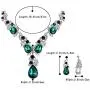 BriLove Womens Wedding Bridal Crystal Multi Teardrop Cluster Statement Necklace Dangle Earrings Set BriLove Womens Wedding Bridal Crystal Multi Teardrop Cluster Statement Necklace Dangle Earrings Set