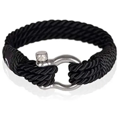 Mover Bracelets | Durable Twisted Rope Mens Bracelet with Shackle | Elegant Re-Made Nautical Style | 5 Rope Colors, 2 Shackle Colors Mover Bracelets | Durable Twisted Rope Mens Bracelet with Shackle | Elegant Re-Made Nautical Style | 5 Rope Colors, 2 Shackle Colors