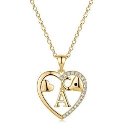 M MOOHAM Gold Initial Elephant Necklace for Women, 14K Gold Plated CZ Elephant Necklaces for Women Girl Friendship Necklace Elephant Gifts for Friends Female Teen Girls