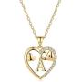 M MOOHAM Gold Initial Elephant Necklace for Women, 14K Gold Plated CZ Elephant Necklaces for Women Girl Friendship Necklace Elephant Gifts for Friends Female Teen Girls