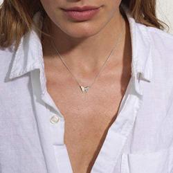 VACRONA Butterfly Necklace for Women 18K Gold Plated Dainty CZ Butterfly Pendant Necklace Cute Handmade Jewelry Gift for Her