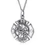 Personalized Medal Firefighter Fire Dept Shield Medallion Pendant Necklace For Women Firemens Wife 925 Sterling Silver Personalized Medal Firefighter Fire Dept Shield Medallion Pendant Necklace For Women Firemens Wife 925 Sterling Silver