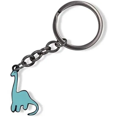 Emerald Park Jewelry Brontosaurus Cartoonish Dinosaur Charm Keychain Emerald Park Jewelry Brontosaurus Cartoonish Dinosaur Charm Keychain