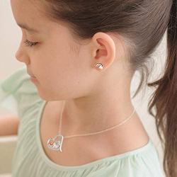 TANGPOET 925 Sterling Silver Bee Flamingo Horse Necklace Llama Butterfly Cute Panda Pendant Necklaces for Women for Her