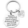 Cousin Gifts Stainless Steel Jewelry Keychain for Cousins Cousin Jewelry Cousin Gifts Stainless Steel Jewelry Keychain for Cousins Cousin Jewelry