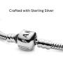 Pandora Jewelry Iconic Moments Snake Chain Charm Sterling Silver Bracelet, 6.3''