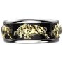Taurus Bull Ring for Men, Norse Viking Bull Head Ring, Gold Bull Totem Ring, Vintage Bull Tribal Biker Ring, Taurus Constellation Amulet Ring, Punk Animal Jewelry Gift for Men Boys