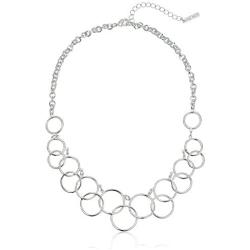 Nine West ''Classics'' Silver-Tone Multi-Circle Bib Necklace