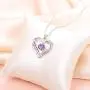 Flyow 925 Sterling Silver Rhodium Plated Cubic Zirconia Forever Love Heart Pendant Necklace for Women Jewelry Birthday Gift Flyow 925 Sterling Silver Rhodium Plated Cubic Zirconia Forever Love Heart Pendant Necklace for Women Jewelry Birthday Gift