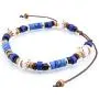 BlueRica Adjustable, Hawaiian Coconut Wood Beads Bracelet with Fimo Tubes and Tiger Puka Shell Beads