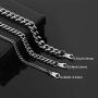 Cuban Chain Link Necklace Mens Women 6mm/9mm Wide 316L Stainless Steel Necklaces Curb Link Chains 18k Gold/Black Gun Plated Hip hop Street Jewelry